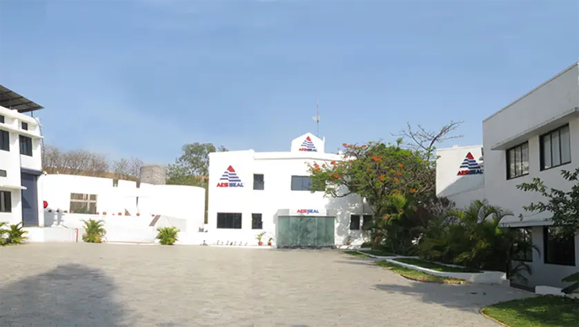 Ground shot of the entrance to the AESSEAL Pune premises.