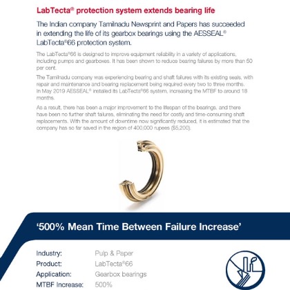 AESSEAL® LabTecta®66 bearing isolation system.